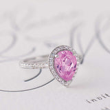 Diamond halo engagement ring setting in 14K white gold