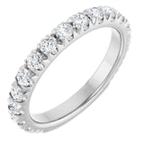 Thin diamond band in 14K gold, overhead variant--14K-white-gold variant--Diamond-Lab variant--1CT variant--Diamond-Nat variant--Platinum
