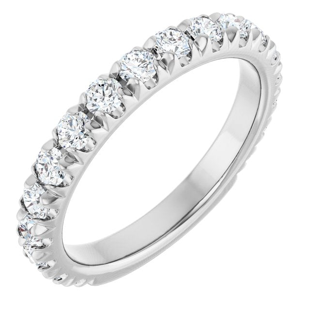 Thin diamond band in 14K gold, overhead variant--14K-white-gold variant--Diamond-Lab variant--1CT variant--Diamond-Nat variant--Platinum