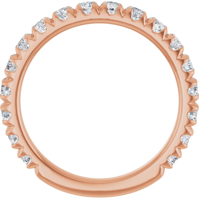 Thin diamond band in 14K gold, showing pear diamonds variant--14K-rose-gold variant--Diamond-Lab variant--1CT variant--Diamond-Nat