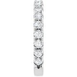 Thin diamond band in 14K gold, styled in stack variant--14K-white-gold variant--Diamond-Lab variant--1CT variant--Diamond-Nat variant--Platinum