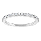White Gold Thin Diamond Band