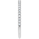White Gold Stackable Diamond Ring/5-CT/5CT variant--14K-white-gold variant--Diamond-Lab variant--1/5CT variant--Diamond-Nat variant--Platinum