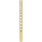 Thin diamond band in 14K gold, showing pear diamonds/5-CT/5CT variant--14K-yellow-gold variant--Diamond-Lab variant--1/5CT variant--Diamond-Nat