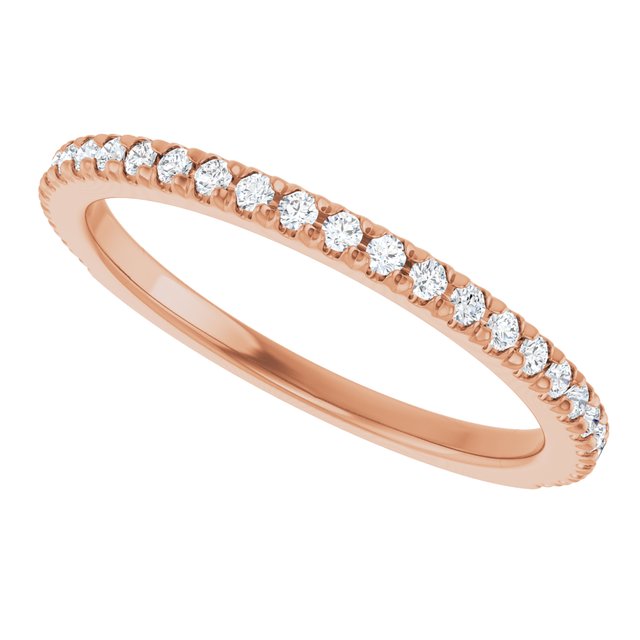 Thin diamond band in 14K gold, overhead/5-CT/5CT variant--14K-rose-gold variant--Diamond-Lab variant--1/5CT variant--Diamond-Nat