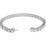 14K White 8CTW Lab-Grown Diamond Line 7 1/4" Bracelet white gold variant--14K-white-gold variant--Diamond-Lab variant--8-CT