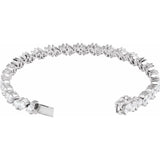 Mixed pear diamond bracelet, alternate product angle white gold variant--14K-white-gold