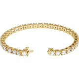 14K Yellow 8CTW Lab-Grown Diamond Line 7 1/4" Bracelet yellow gold variant--14K-yellow-gold variant--Diamond-Lab variant--8-CT