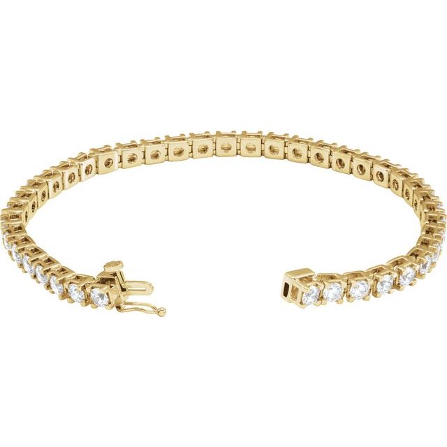 14K Yellow 6CTW Lab-Grown Diamond Link 7 1/4" Bracelet yellow gold variant--14K-yellow-gold variant--Diamond-Lab variant--6-CT