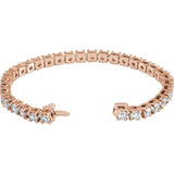 14K Rose 10CTW Lab-Grown Diamond Link 7 1/4" Bracelet rose gold variant--14K-rose-gold variant--Diamond-Lab variant--10-CT