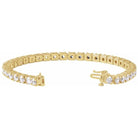 14K Yellow 9 CTW Lab-Grown Diamond Link 7 1/4" Bracelet