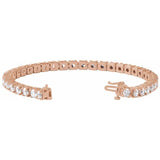 14K Rose 9CTW Lab-Grown Diamond Link 7 1/4" Bracelet rose gold variant--14K-rose-gold variant--Diamond-Lab variant--9-CT