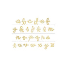 14K Yellow Script Initial A Link