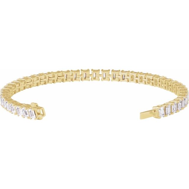 14K Rose 10 .5CTW Lab-Grown Diamond Line 7" Bracelet yellow gold variant--14K-yellow-gold