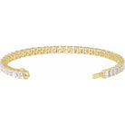 14K Rose 10 1/2 CTW Lab-Grown Diamond Line 7" Bracelet