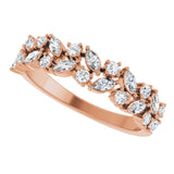 Garland Diamond Band in Ring Rose Gold variant--14K-rose-gold variant--Diamond-Lab variant--Diamond-Nat