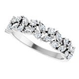 Garland Diamond Band in Ring White Gold variant--14K-white-gold variant--Diamond-Lab variant--Diamond-Nat variant--Platinum