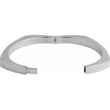 Sterling Silver 6 mm Bangle 6 1/2" Bracelet Silver variant--Sterling-Silver