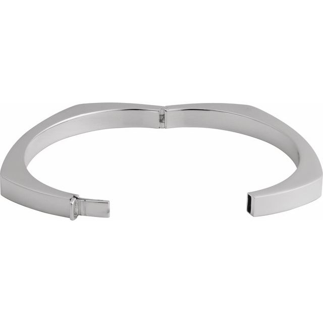 Sterling Silver 6 mm Bangle 6 1/2" Bracelet Silver variant--Sterling-Silver