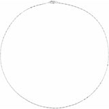 14k white gold keyhole chain minimalist jewelry variant--14K-white-gold variant--16in variant--18in variant--20in variant--24in variant--7in variant--Sterling-Silver