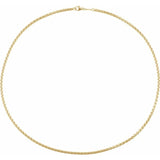 Rounded box chain in sterling silver, close-up of chain texture variant--Gold-fill variant--8in variant--18in variant--20in variant--24in