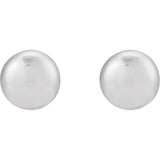 classic sterling silver dome post earrings silver variant--Sterling-silver