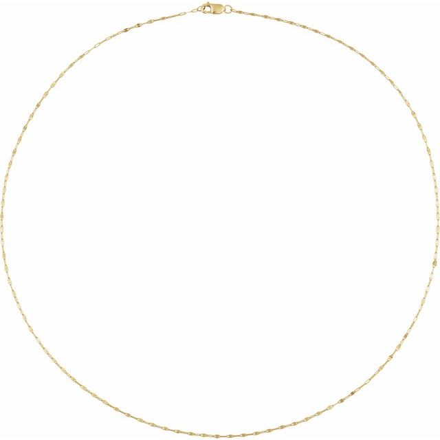 14k yellow gold keyhole chain necklace variant--14K-yellow-gold variant--16in variant--18in variant--20in variant--24in