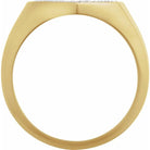 14K Yellow 1/3 CTW Natural Diamond Heart  Signet Ring