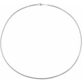 Rounded box chain in sterling silver, showing rounded box links variant--Sterling-silver variant--8in variant--18in variant--20in variant--24in