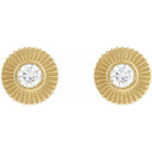 Diamond Starburst Stud Earrings