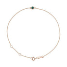 14K rose gold Alexandrite bracelet featuring a bezel-set birthstone creating the most adorable birthstone bracelet