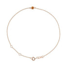 14K rose gold Citrine bracelet featuring a bezel-set birthstone creating the most adorable birthstone bracelet
