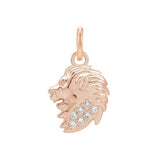 Leo zodiac charm in 14K rose gold with .01ct diamond variant--Leo variant--14K-rose-gold