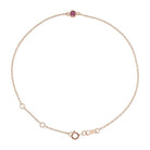 14K rose gold Tourmaline bracelet, 14K rose gold Tourmaline birthstone bracelet, 14K rose gold Tourmaline gemstone bracelet