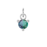 Color-shifting alexandrite charm variant--14K-white-gold