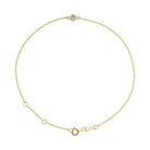 14K yellow gold Diamond bracelet featuring a bezel-set birthstone creating the most adorable birthstone bracelet