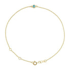 14K yellow gold Zircon bracelet, 14K yellow gold Zircon birthstone bracelet, 14K yellow gold Zircon gemstone bracelet