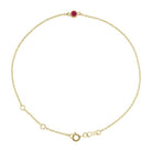 3mm ruby bracelet adjustable chain gold