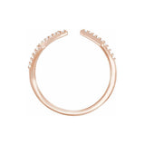 14K Rose 1/5CTW Natural Diamond Geometric Ring rose gold variant--14K-rose-gold