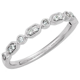 Milgrain diamond stacking band, close-up of diamond and milgrain detail variant--14K-white-gold
