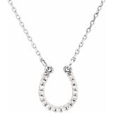 white gold diamond horseshoe necklace variant--14K-white-gold