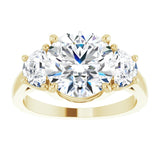 14K Yellow 9.4 mm Round Engagement Ring Mounting variant--Round variant--3CT variant--14K-yellow-gold