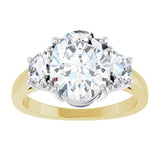 14K Yellow & White 10x8 mm Oval Engagement Ring Mounting/white-gold/white-gold variant--Oval variant--2CT variant--14K-yellow/white-gold
