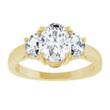 14K Yellow 8x6 mm Oval Engagement Ring Mounting variant--Oval variant--1CT variant--14K-yellow-gold