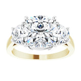 14K Yellow & White 9 mm Cushion Engagement Ring Mounting/white-gold/white-gold variant--Cushion variant--4CT variant--14K-yellow/white-gold
