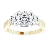 14K Yellow & White 6 mm Cushion Engagement Ring Mounting/white-gold/white-gold variant--Cushion variant--1CT variant--14K-yellow/white-gold