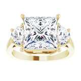 14K Yellow 9 mm Square Engagement Ring Mounting variant--Square variant--4CT variant--14K-yellow-gold