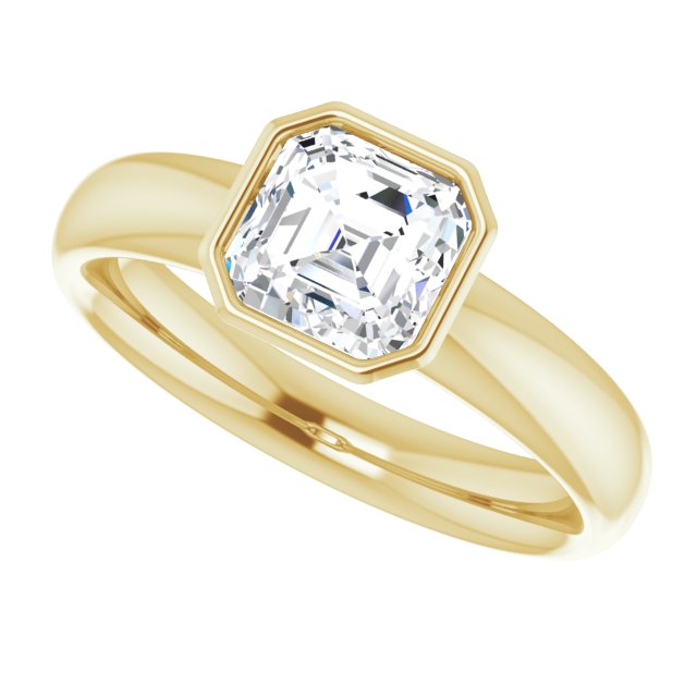 /2-CT.5CT variant--Asscher variant--1.5CT variant--14K-yellow-gold