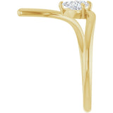 Yellow Gold Pear Shaped Negative Space Diamond Ring variant--14K-yellow-gold variant--Diamond-Lab variant--Diamond-Nat