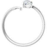White Gold Pear Shaped Diamond Ring Side View variant--14K-rose-gold variant--Diamond-Lab variant--Diamond-Nat